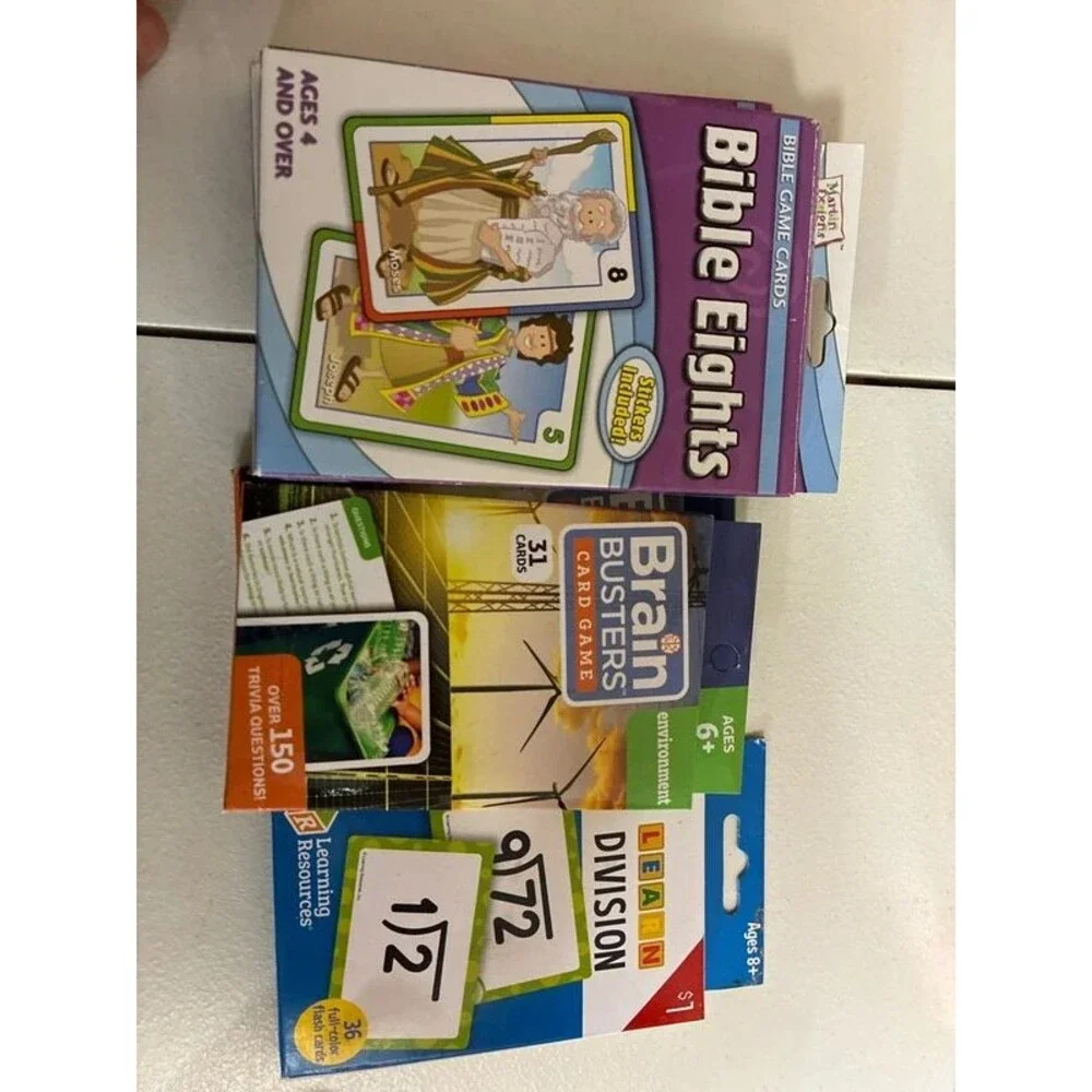 Various flash cards and learning games see description for list